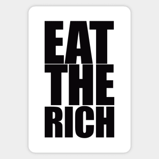 Eat The Rich, Black Sticker